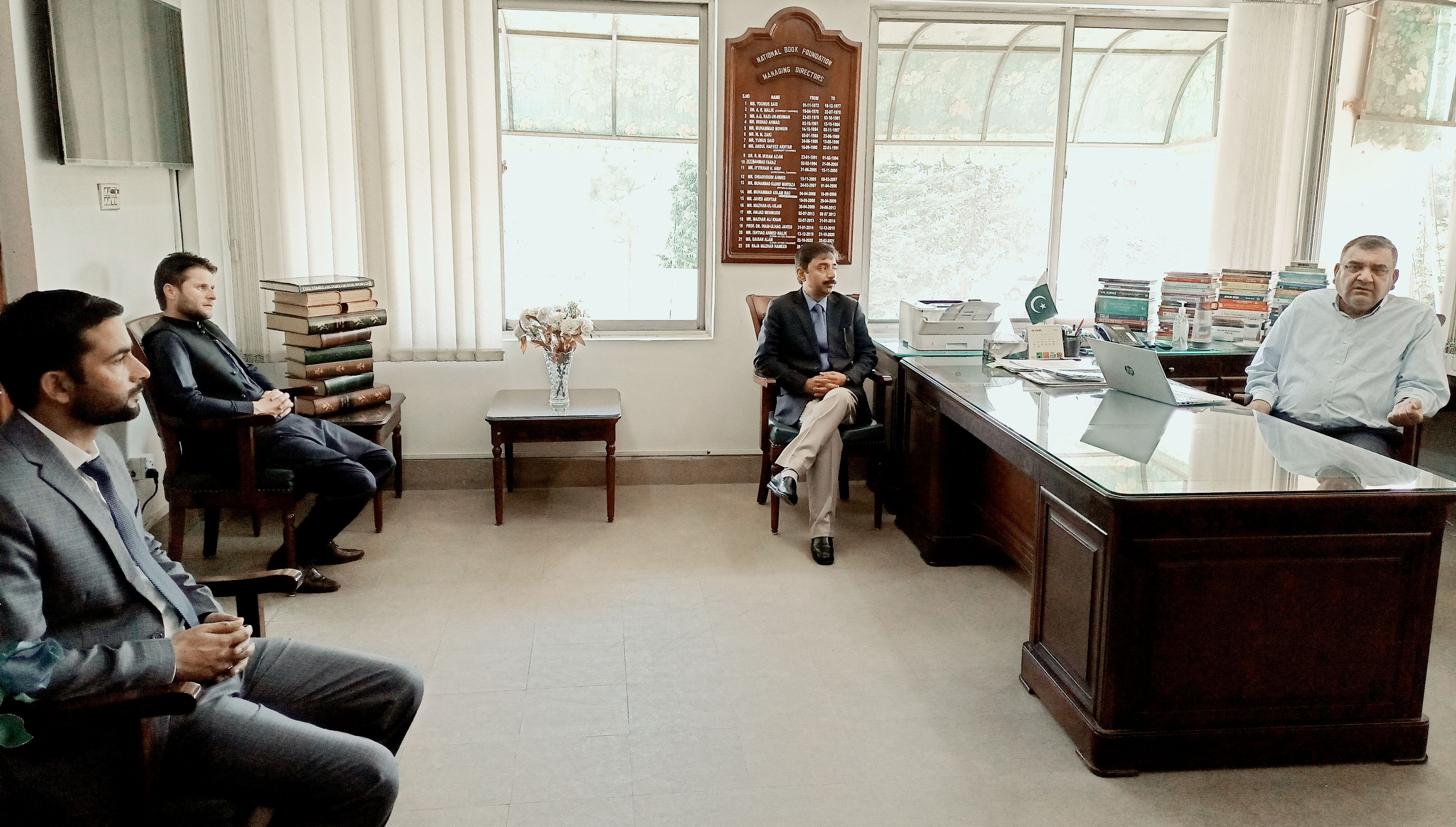 Visit of Information Officers to National Book Foundation Head